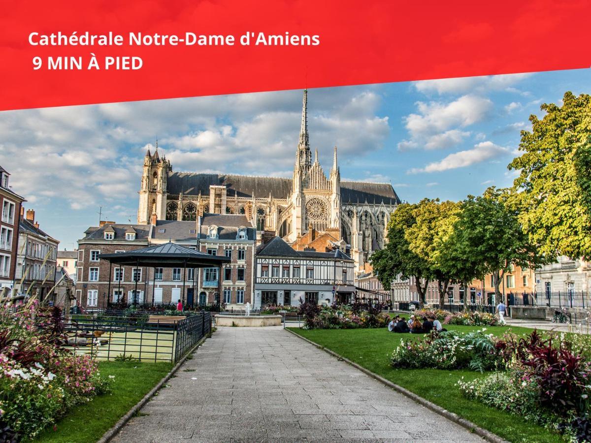 Superbe Appartement-Sauna-Cinema-Parking-Gare Amiens Eksteriør bilde