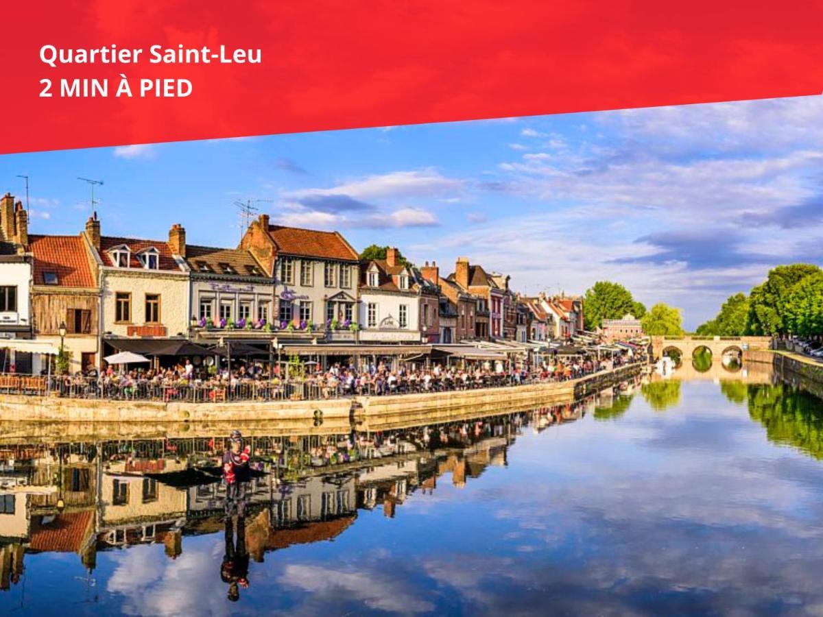 Superbe Appartement-Sauna-Cinema-Parking-Gare Amiens Eksteriør bilde
